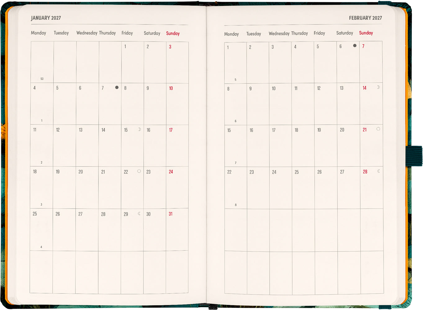 Planbook Planer/Notizbuch Cat 2027, 13 x 21 cm