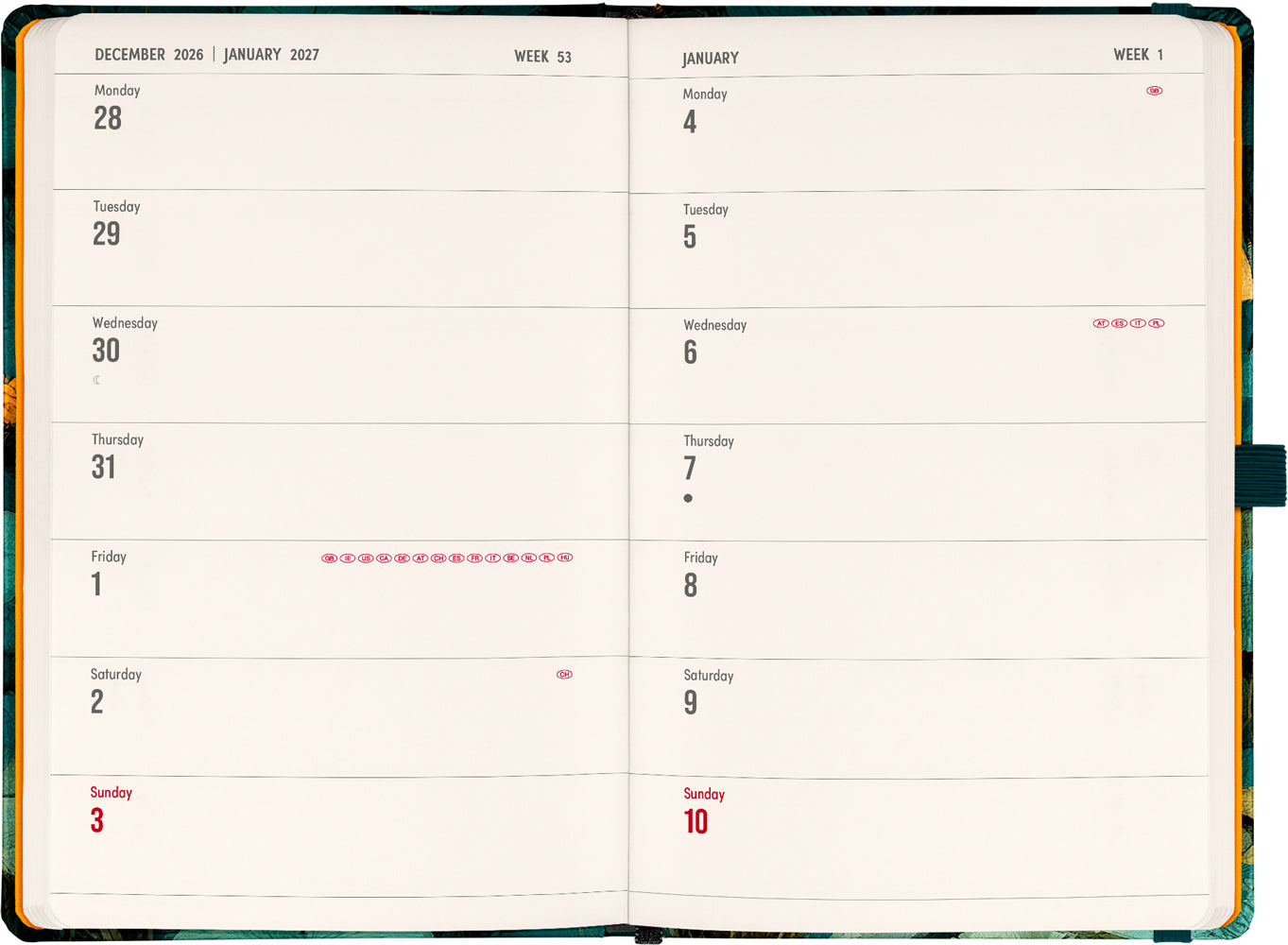 Planbook Planer/Notizbuch Cat 2027, 13 x 21 cm