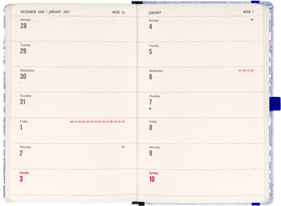 Planbook Planer/Notizbuch Marine Life 2027, 13 x 21 cm