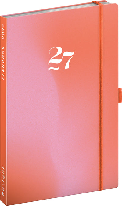Planbook Planer/Notizbuch Coral 2027, 13 x 21 cm