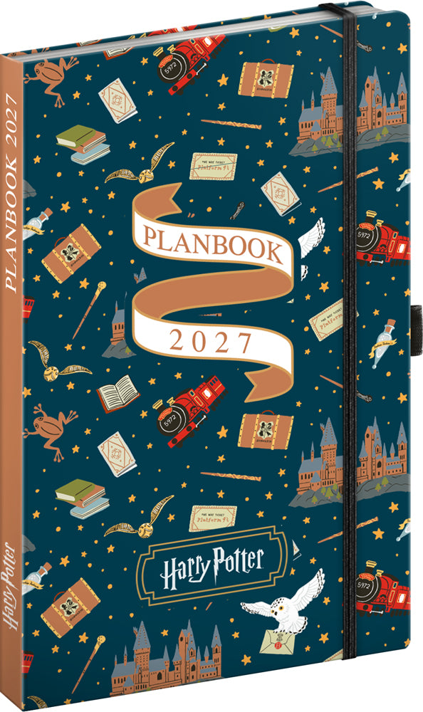 Planbook Planer/Notizbuch Harry Potter – Hogwarts Express 2027, 13 x 21 cm