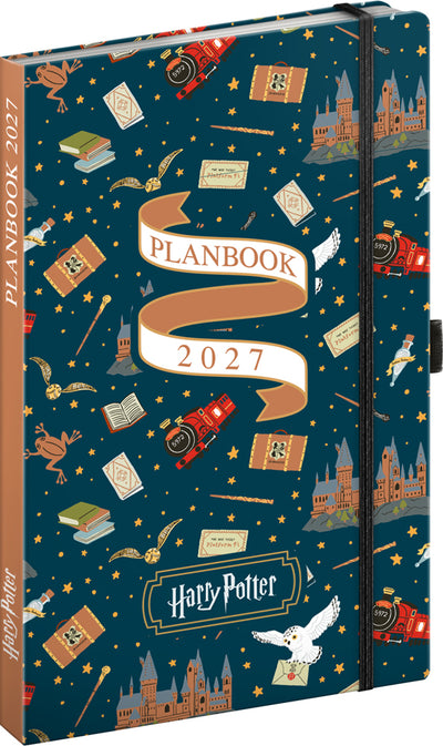Planbook Planer/Notizbuch Harry Potter – Hogwarts Express 2027, 13 x 21 cm