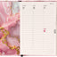 Magnetic Weekly Planner Pink Marble 2027, 11 x 16 cm
