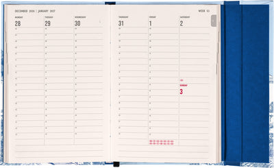Magnetic Weekly Planner Villa 2027, 11 x 16 cm
