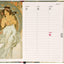 Magnetic Weekly Planner Alphonse Mucha 2027, 11 x 16 cm