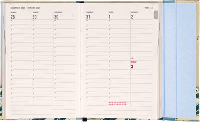 Magnetic Weekly Planner Katsushika Hokusai 2027, 11 x 16 cm