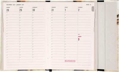 Magnetic Weekly Planner Michelangelo 2027, 11 x 16 cm