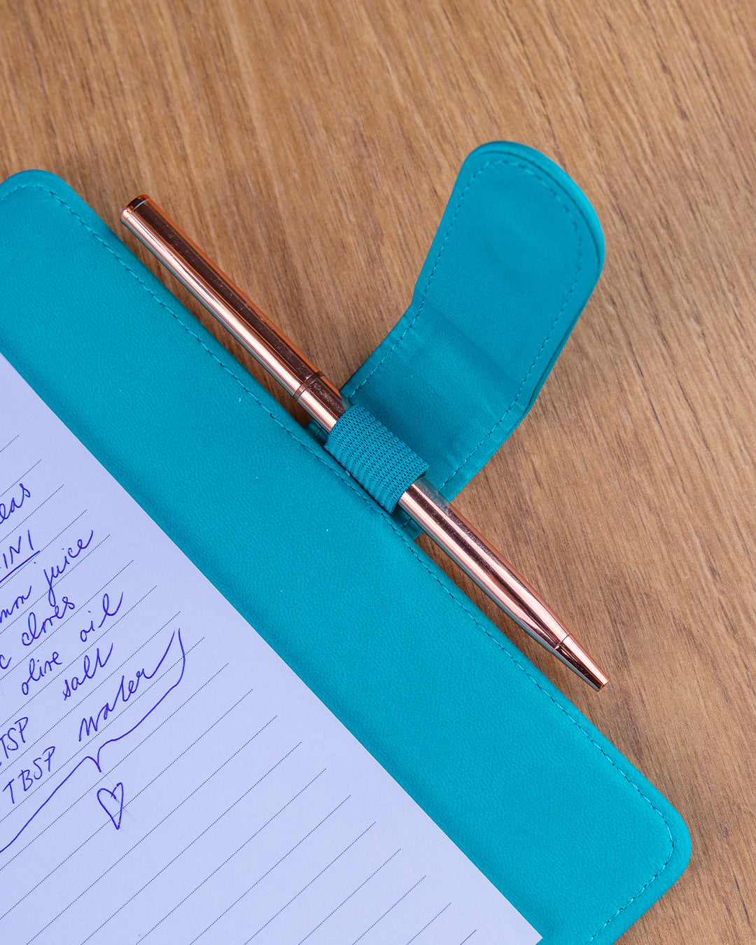 Refill – Weekly Ring Bound Planner 2027, turquoise, 12,5 x 19 cm