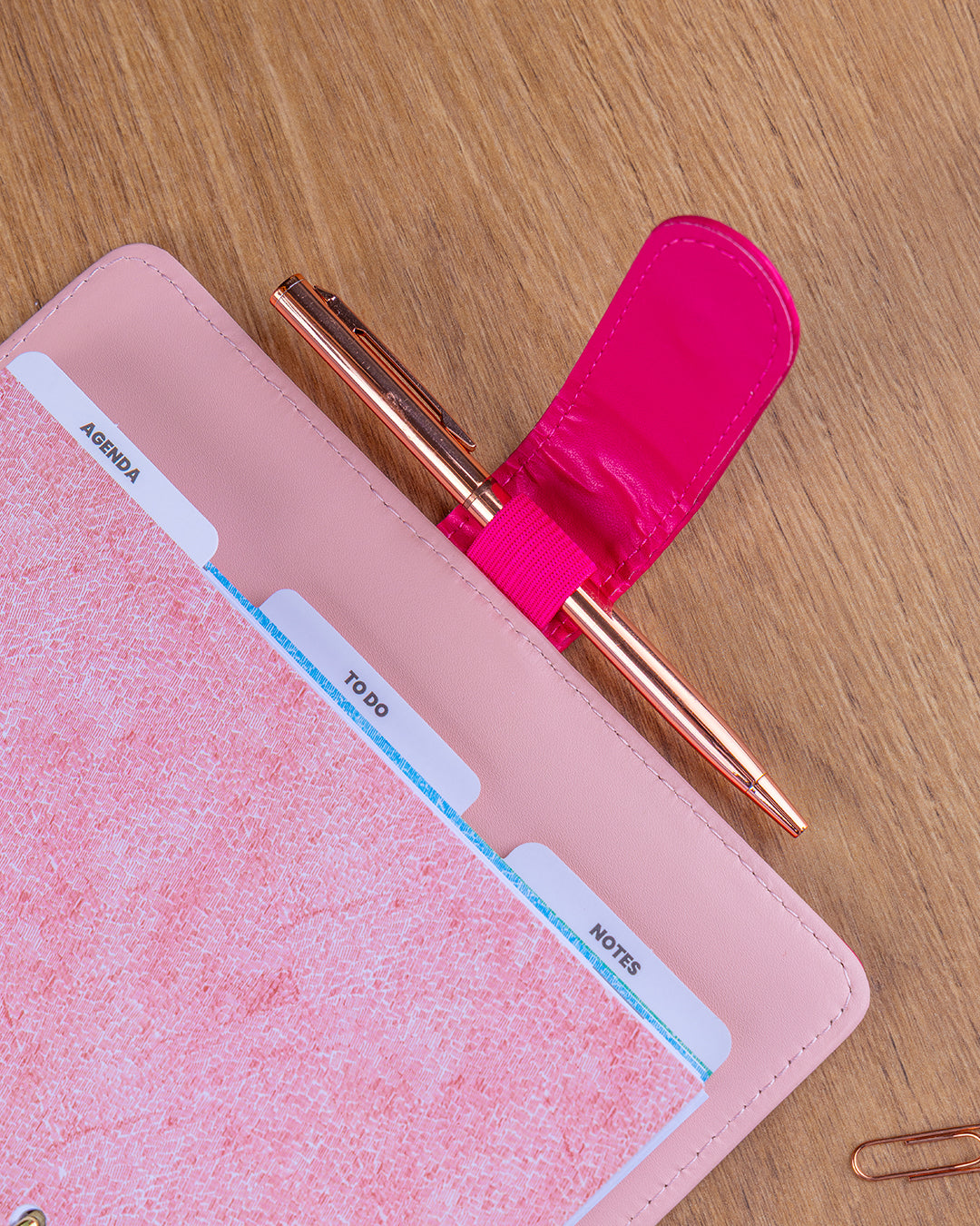 Refill – Weekly Ring Bound Planner 2027, fuchsia, 12,5 x 19 cm
