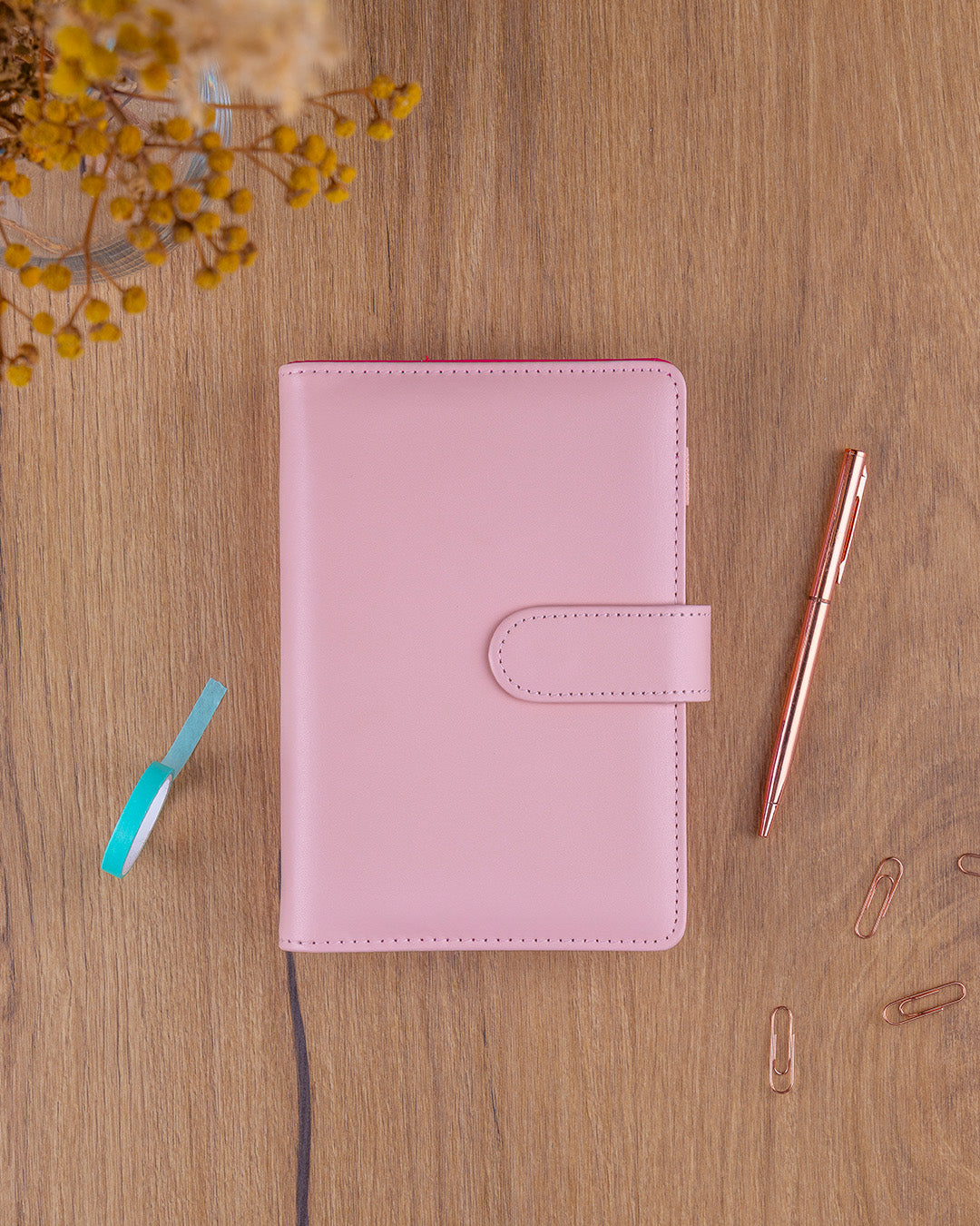 Refill – Weekly Ring Bound Planner 2027, blush pink, 12,5 x 19 cm