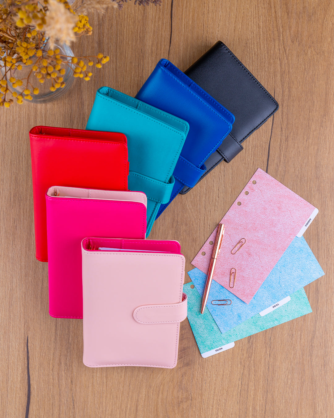Refill – Weekly Ring Bound Planner 2027, blush pink, 12,5 x 19 cm