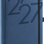Buchkalender Ajax 2027, Tageskalender, blau, 15 x 21 cm