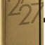 Buchkalender Ajax 2027, Tageskalender, gold, 15 x 21 cm
