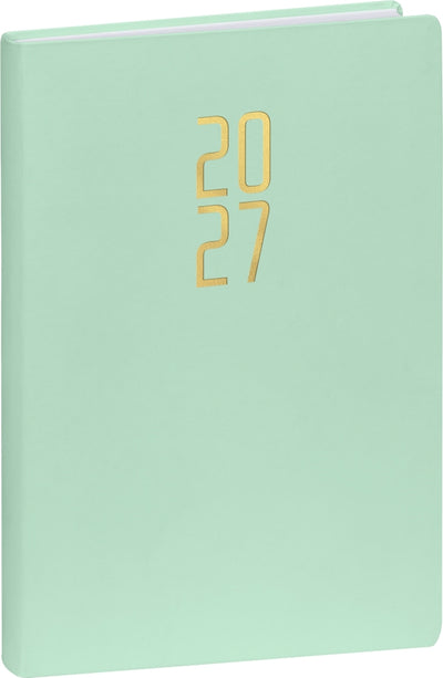 Buchkalender Ponza 2027, Tageskalender, mint, 15 x 21 cm