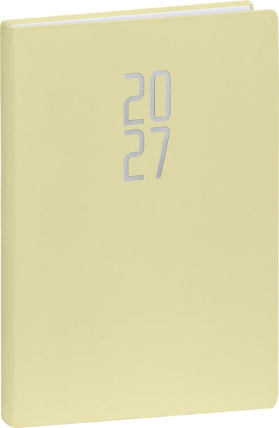 Buchkalender Ponza 2027, Tageskalender, gelb, 15 x 21 cm