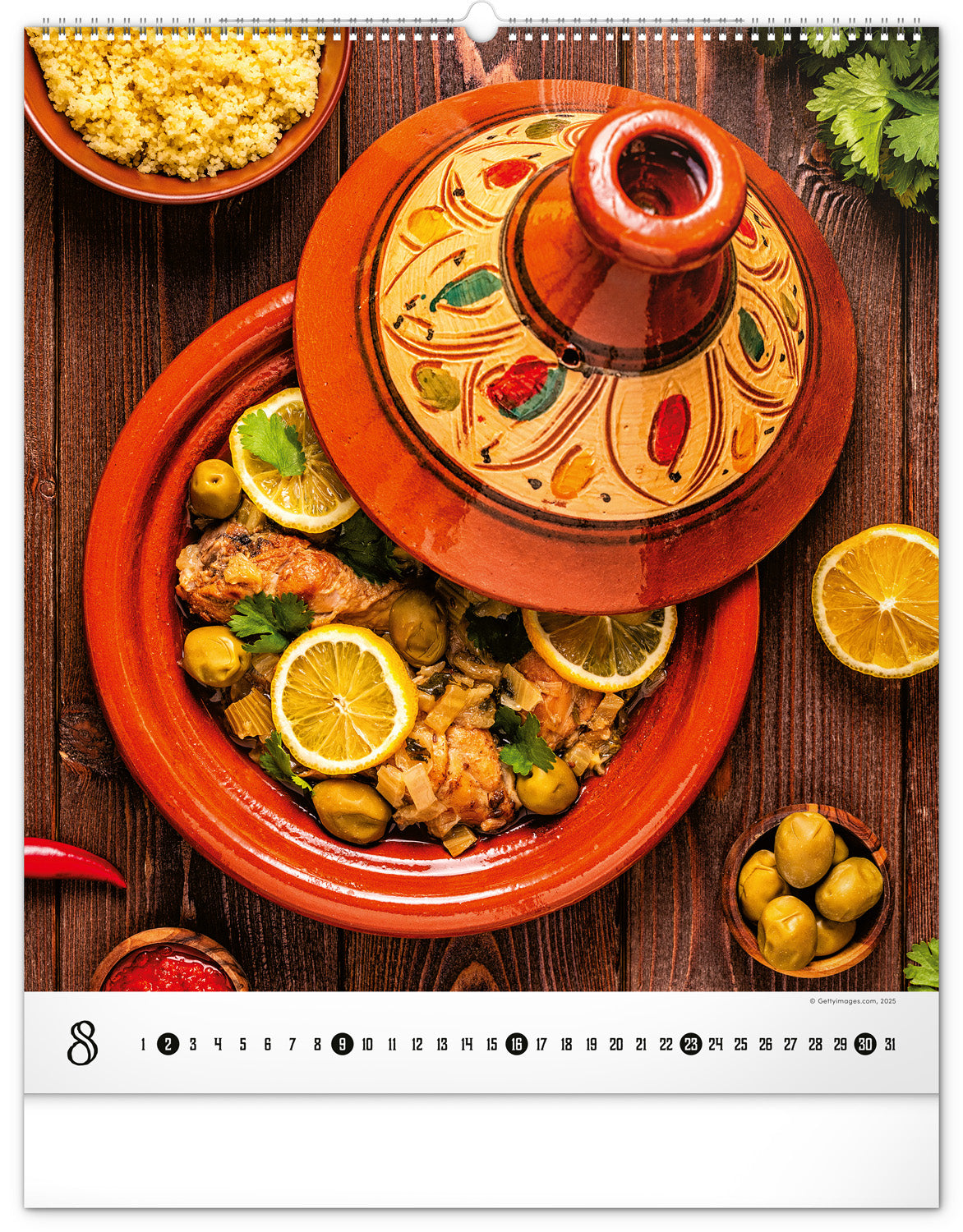 Wandkalender Gourmet 2026, 48 x 56 cm