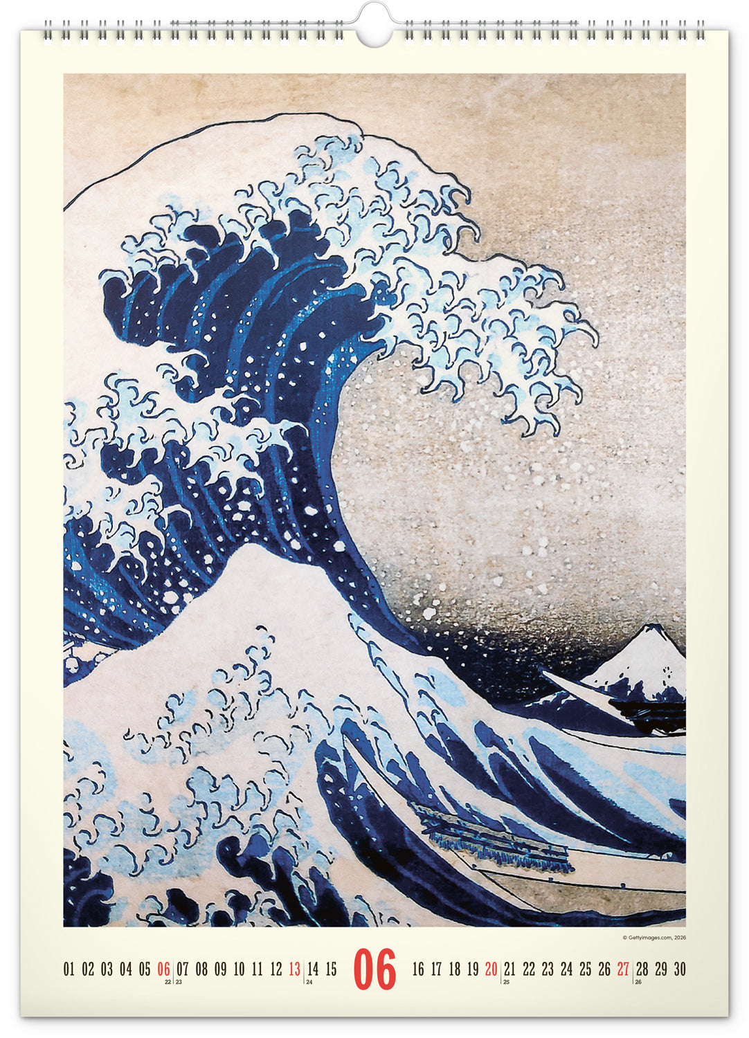Wandkalender Vintage-Plakate – Japanische Kunst 2027, 33 x 46 cm