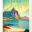 Wandkalender Vintage-Plakate – Ferne Länder 2027, 33 x 46 cm