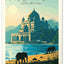 Wandkalender Vintage-Plakate – Ferne Länder 2027, 33 x 46 cm