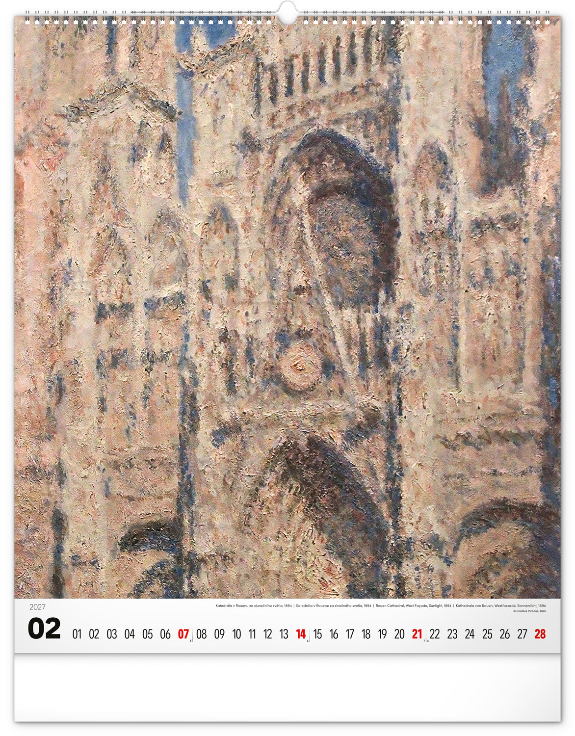 Wandkalender Impressionismus 2027, 48 x 56 cm