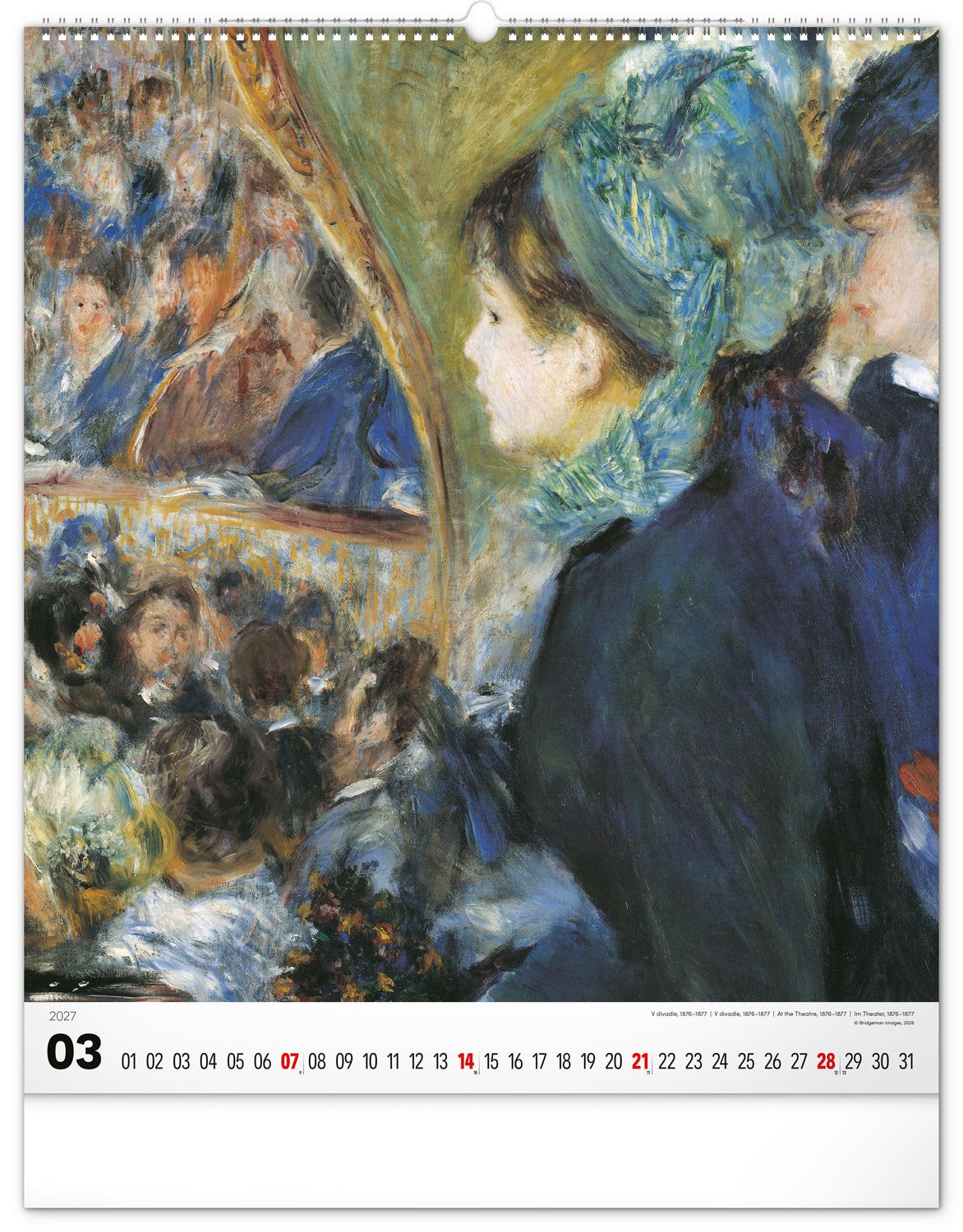 Wandkalender Impressionismus 2027, 48 x 56 cm