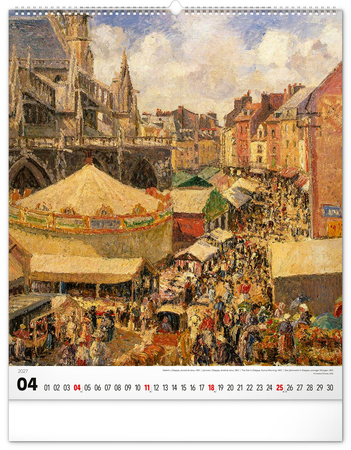 Wandkalender Impressionismus 2027, 48 x 56 cm