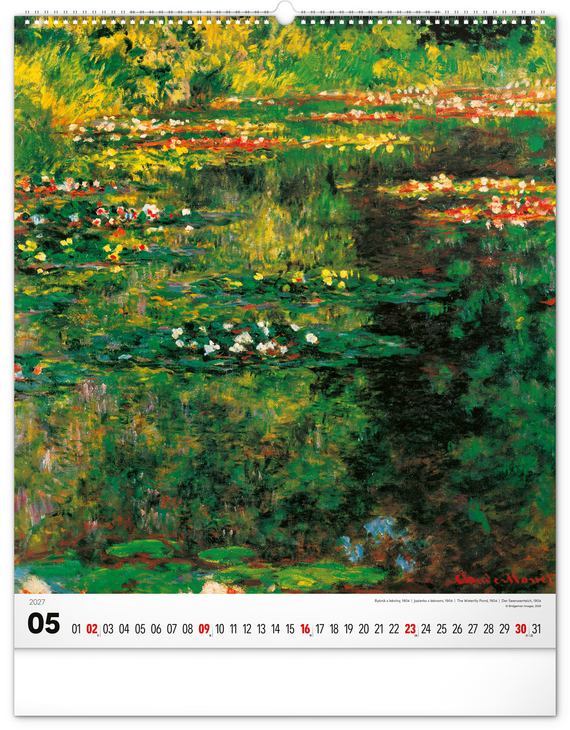 Wandkalender Impressionismus 2027, 48 x 56 cm