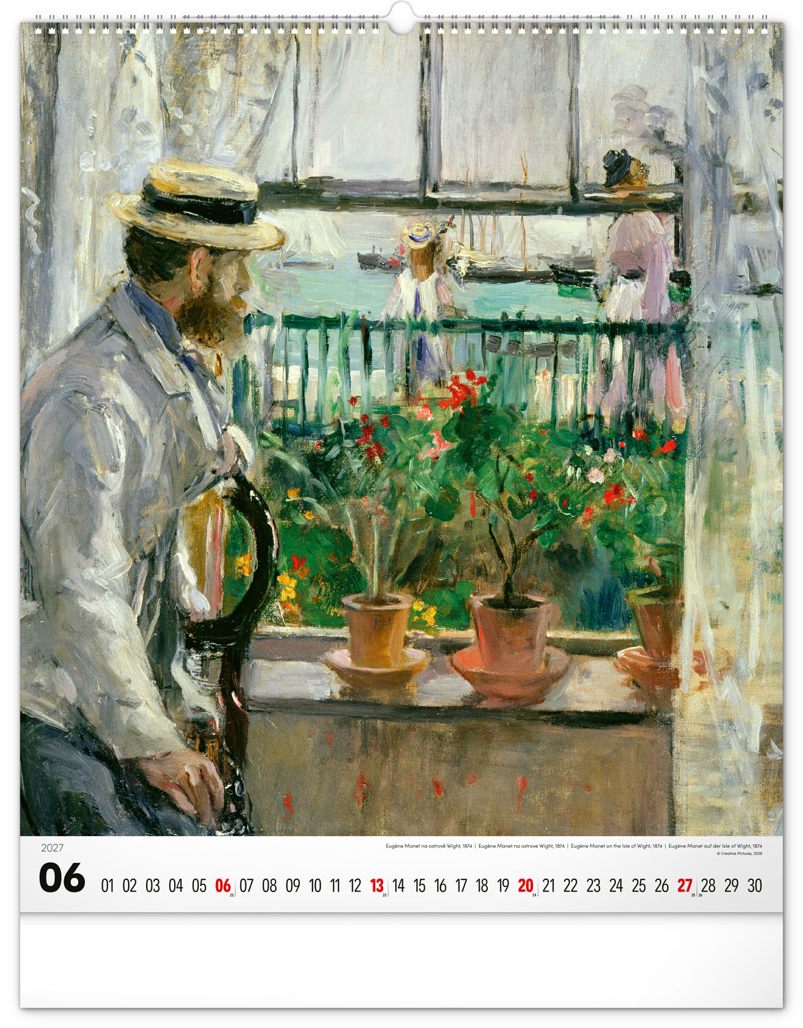 Wandkalender Impressionismus 2027, 48 x 56 cm