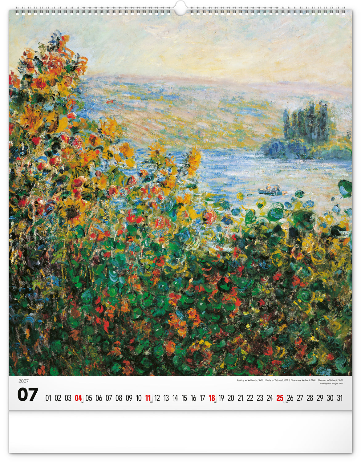 Wandkalender Impressionismus 2027, 48 x 56 cm