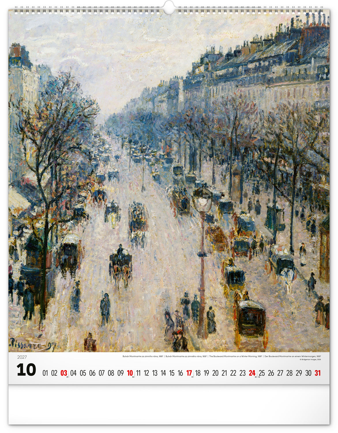 Wandkalender Impressionismus 2027, 48 x 56 cm