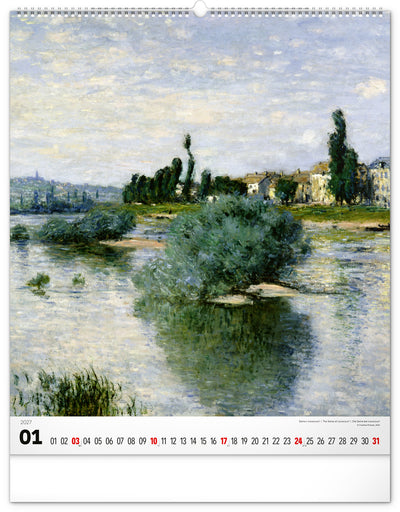 Wandkalender Claude Monet 2027, 48 x 56 cm