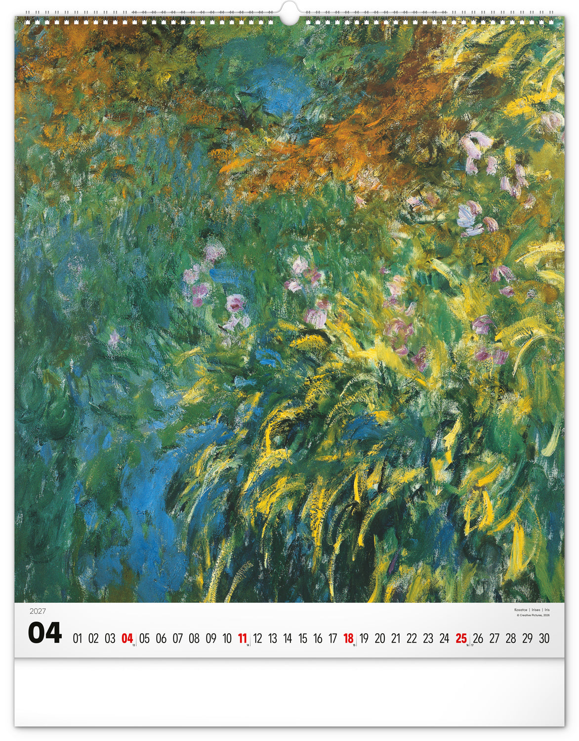 Wandkalender Claude Monet 2027, 48 x 56 cm