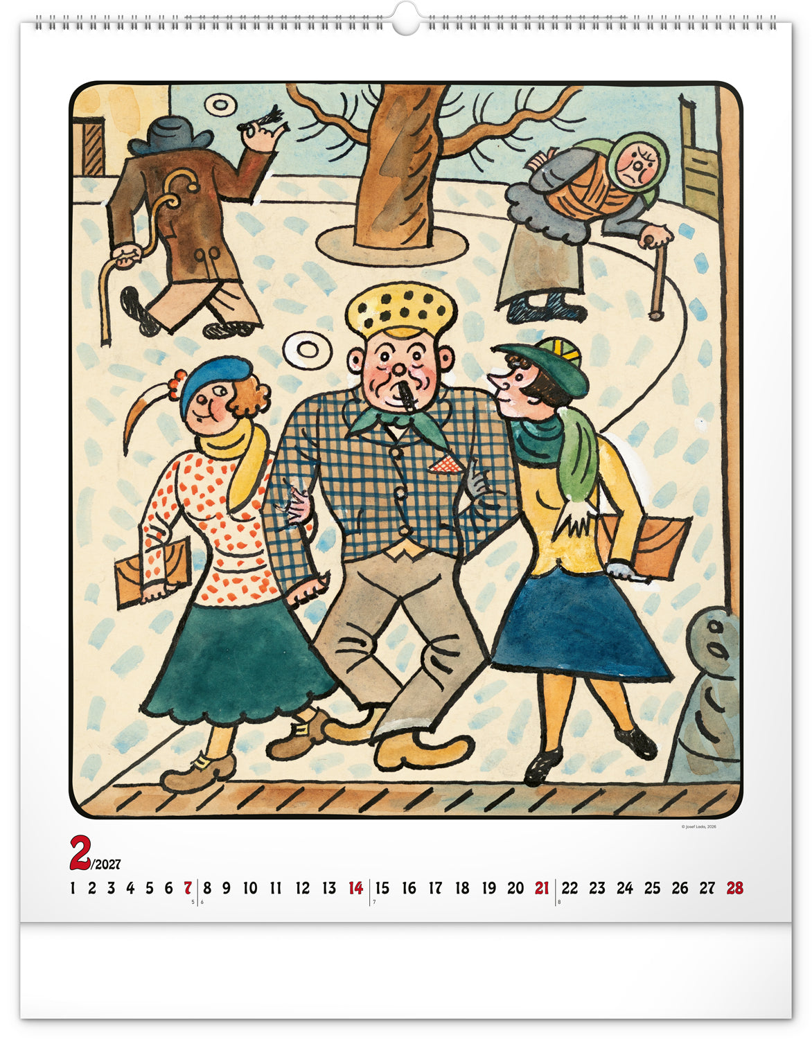 Wandkalender Josef Lada 2027, 48 x 56 cm