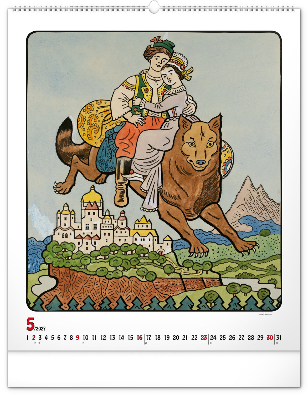 Wandkalender Josef Lada 2027, 48 x 56 cm