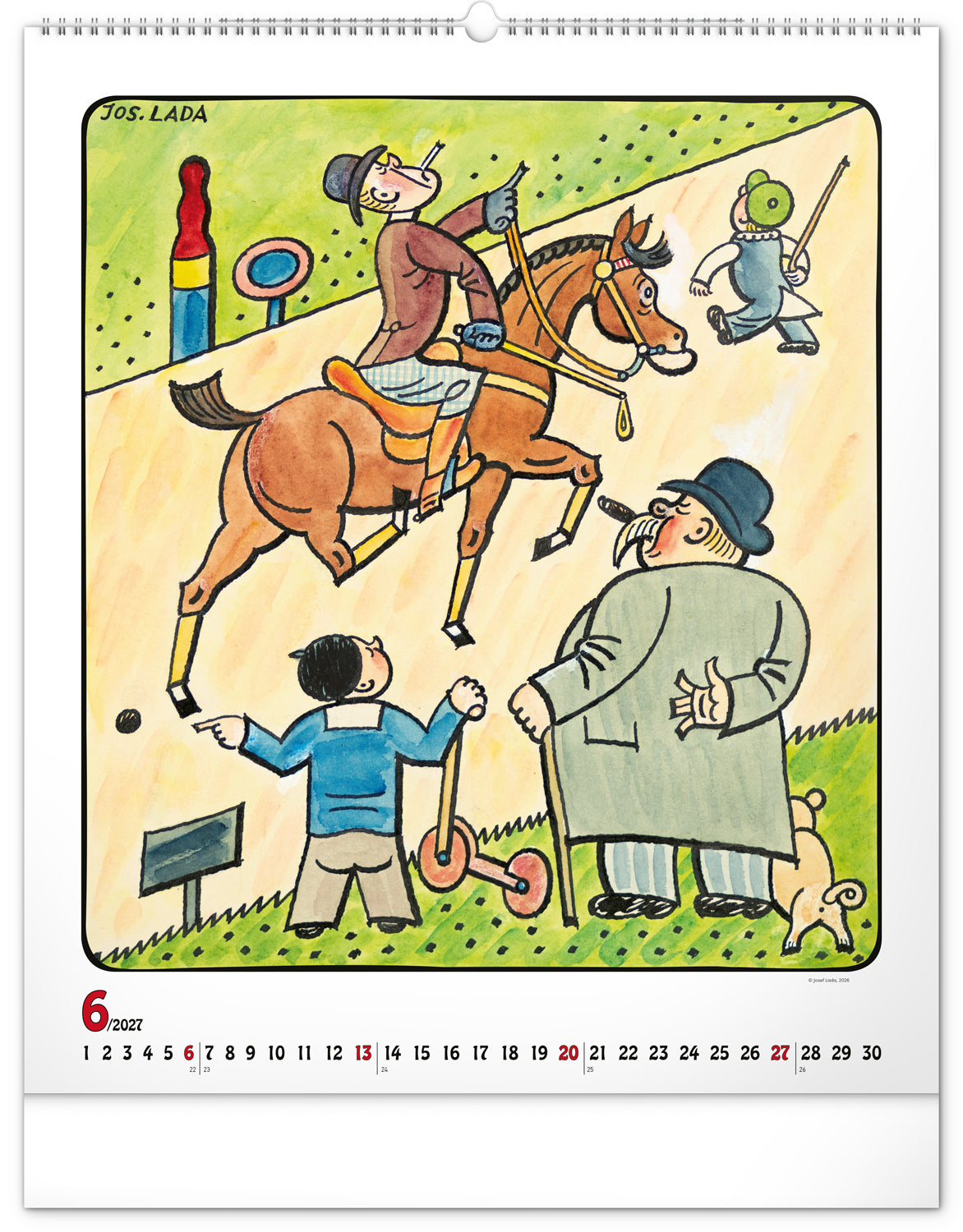 Wandkalender Josef Lada 2027, 48 x 56 cm