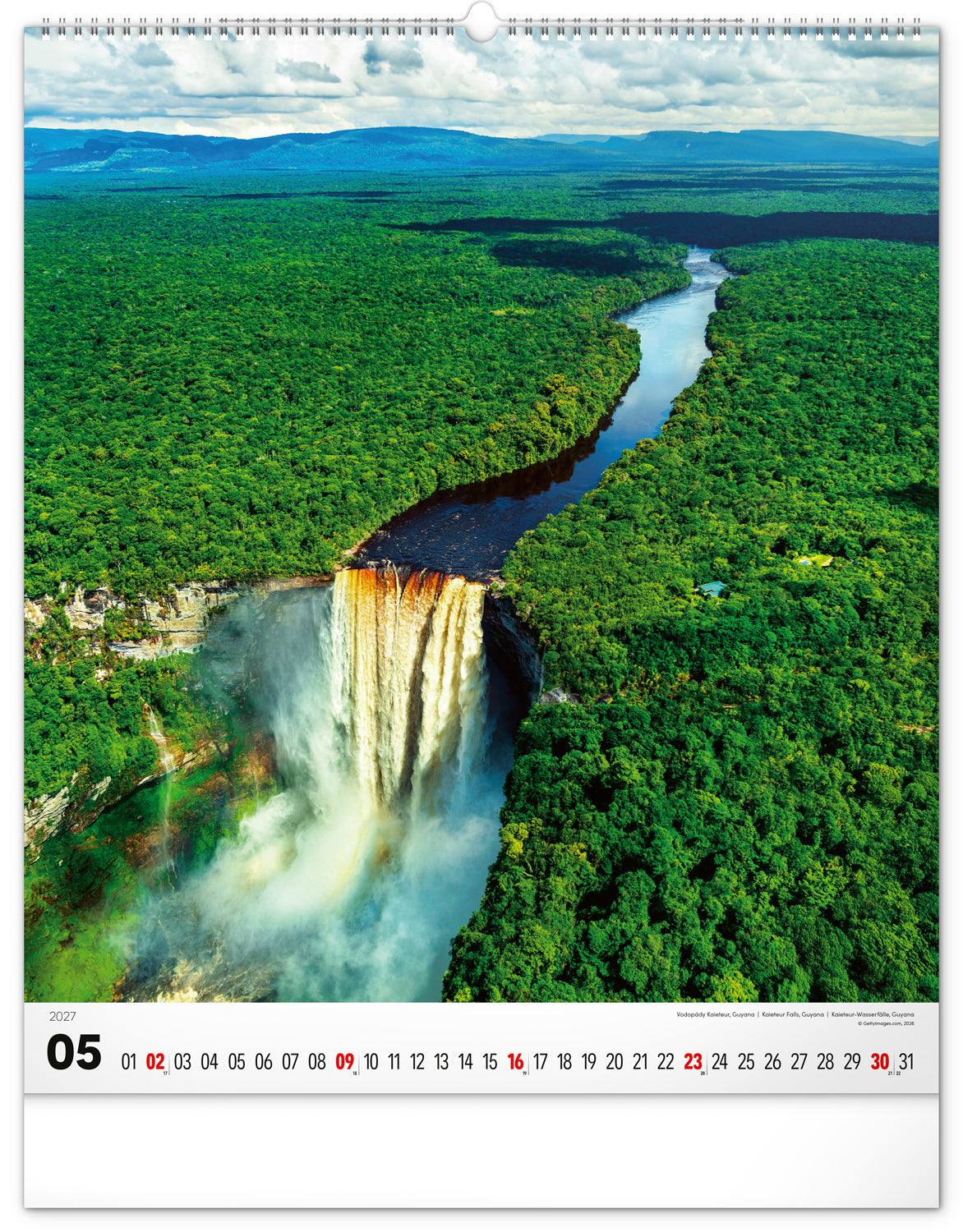 Wandkalender Energie 2027, 48 x 56 cm