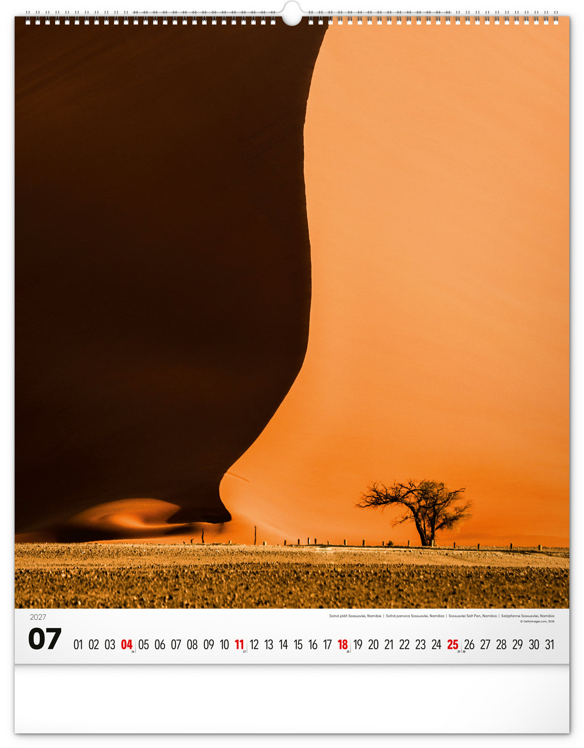 Wandkalender Energie 2027, 48 x 56 cm
