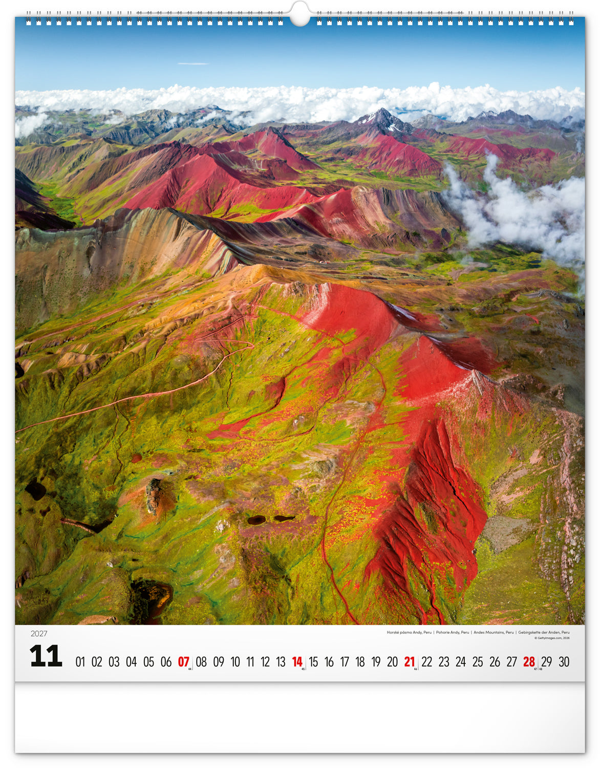 Wandkalender Energie 2027, 48 x 56 cm