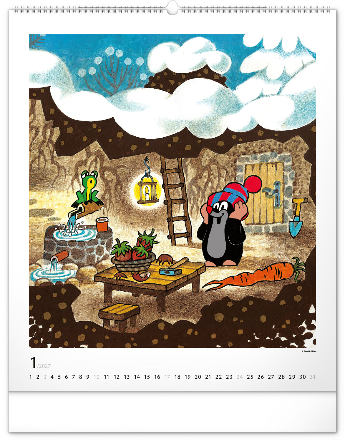 Wandkalender Der kleine Maulwurf 2027, 48 x 56 cm