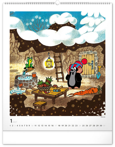 Wandkalender Der kleine Maulwurf 2027, 48 x 56 cm