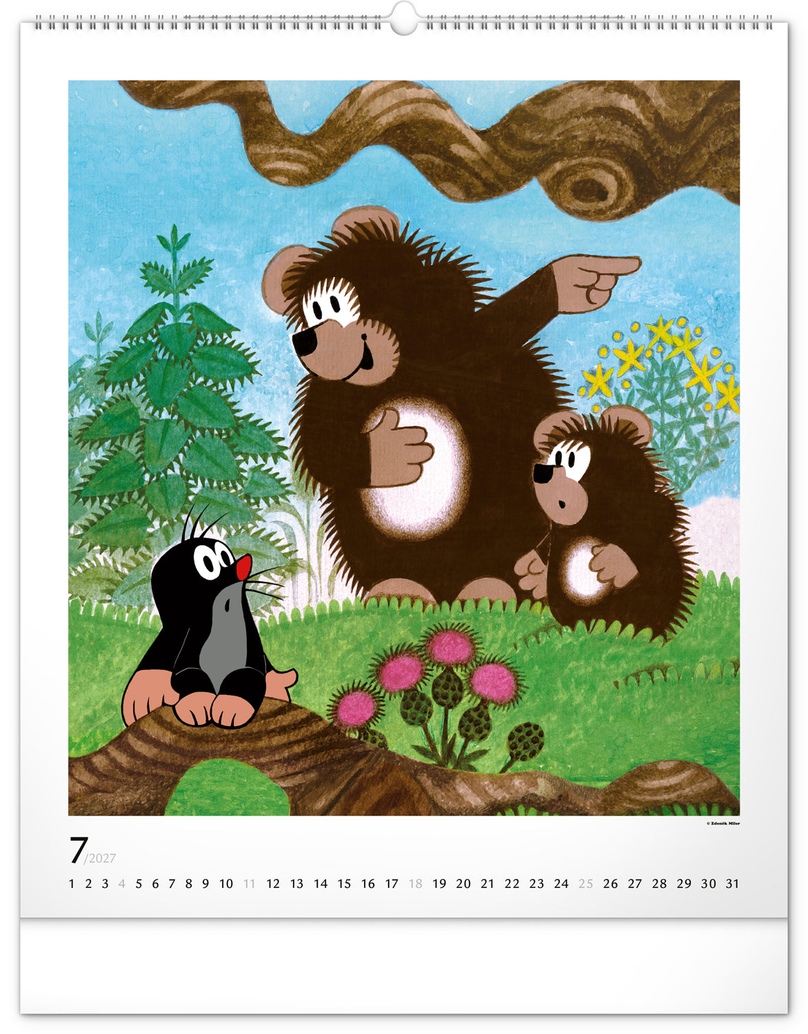 Wandkalender Der kleine Maulwurf 2027, 48 x 56 cm