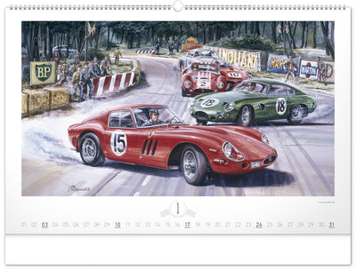 Wandkalender Oldtimer – Václav Zapadlík 2027, 64 x 42 cm