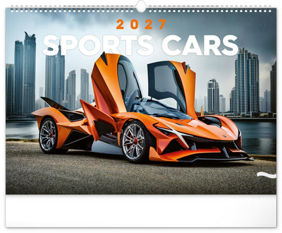 Wandkalender Autos 2027, 48 x 33 cm