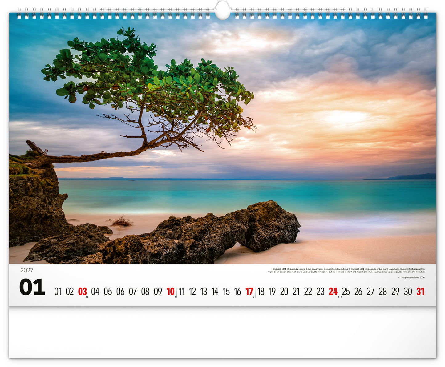 Wandkalender Meer 2027, 48 x 33 cm