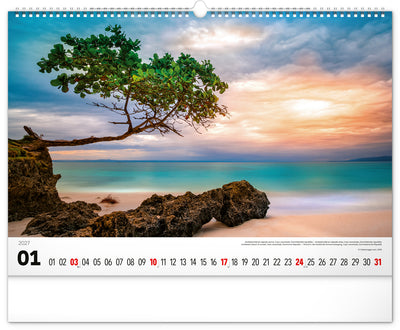 Wandkalender Meer 2027, 48 x 33 cm