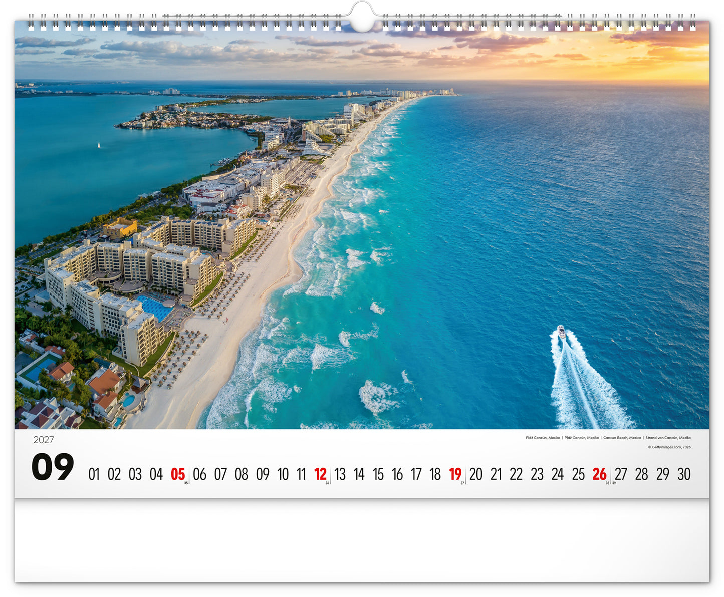 Wandkalender Meer 2027, 48 x 33 cm