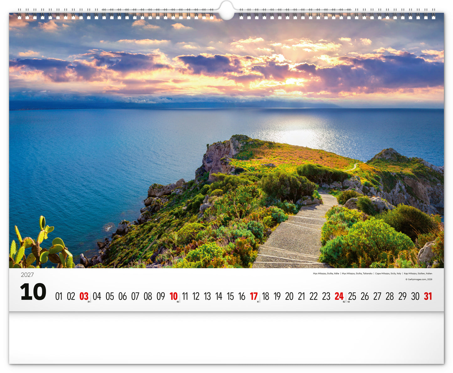 Wandkalender Meer 2027, 48 x 33 cm