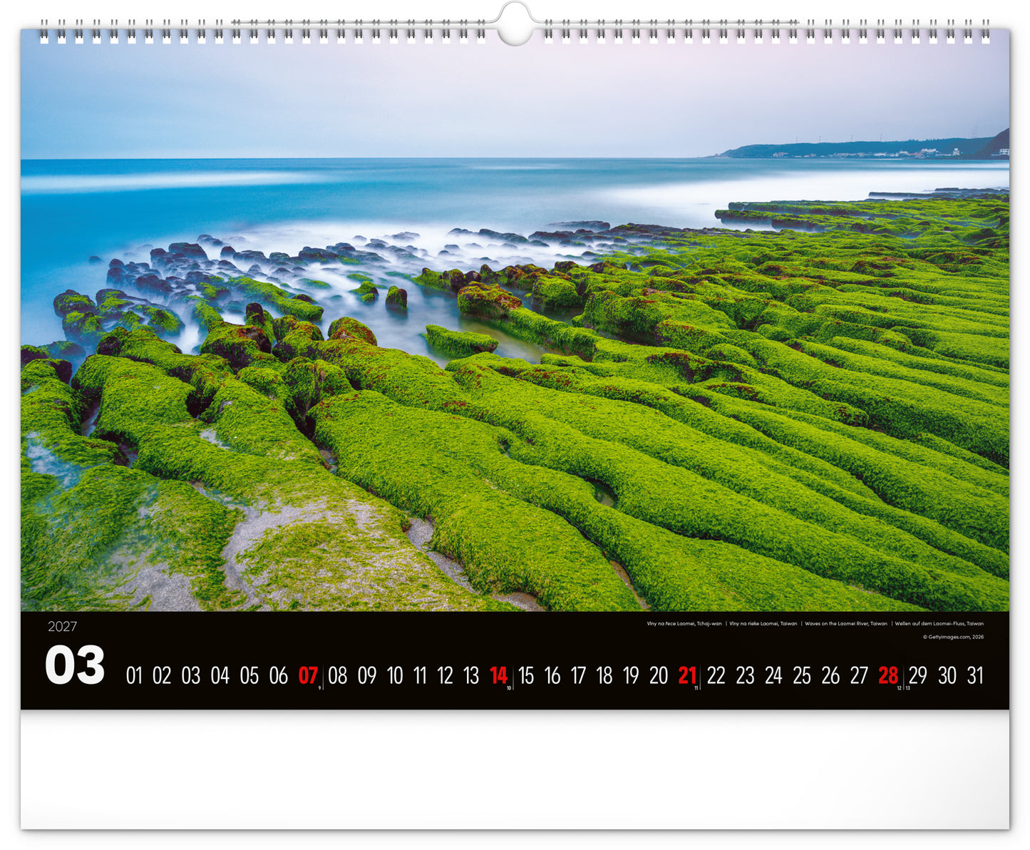 Wandkalender Landschaften 2027, 48 x 33 cm