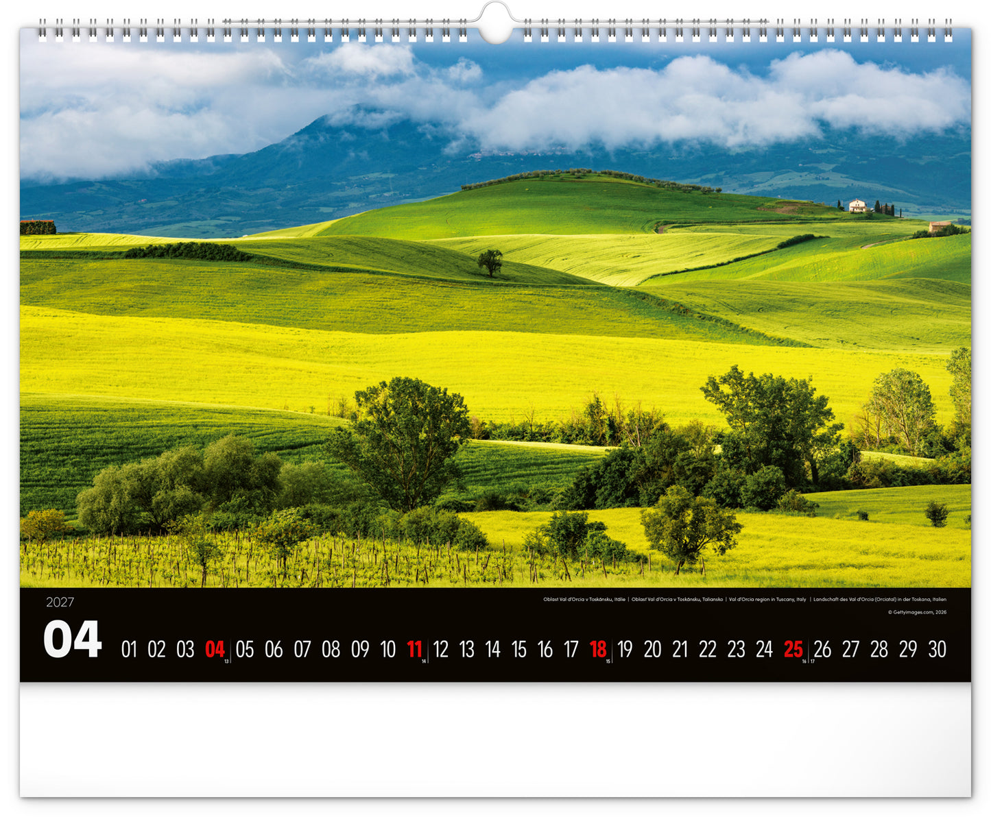 Wandkalender Landschaften 2027, 48 x 33 cm