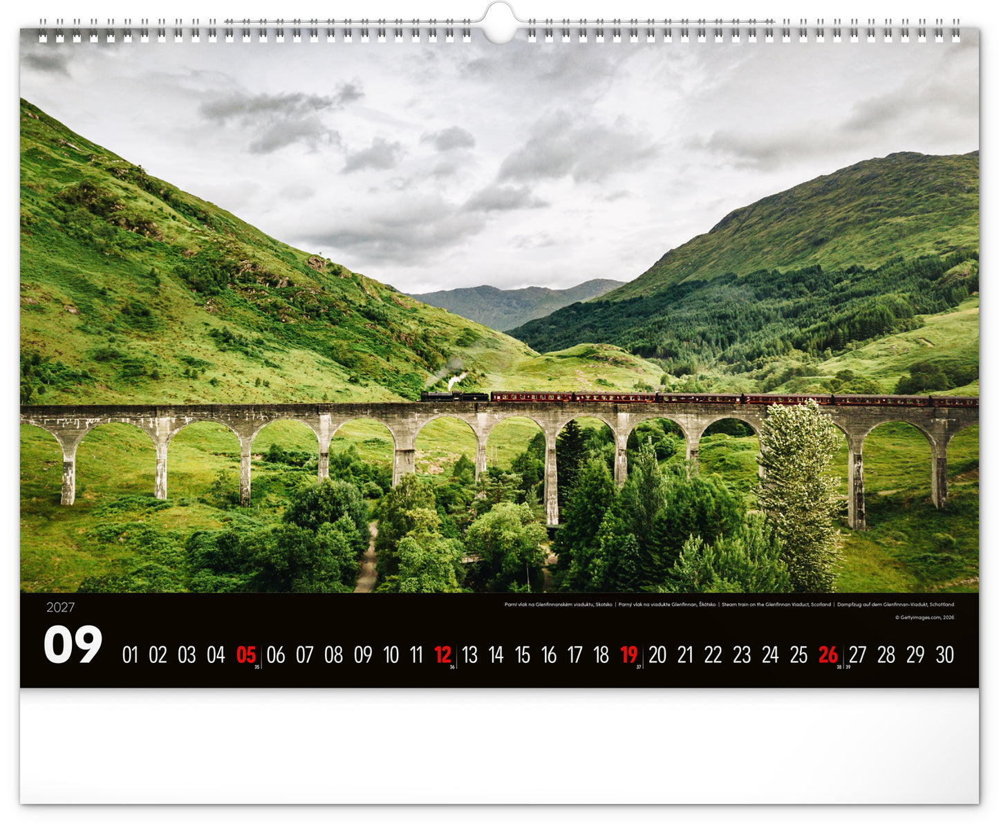 Wandkalender Landschaften 2027, 48 x 33 cm